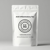 CCMD Anti-Inflammatory Tea front label, dermatologist-curated herbal tea from Caren Campbell MD Dermatology in San Francisco