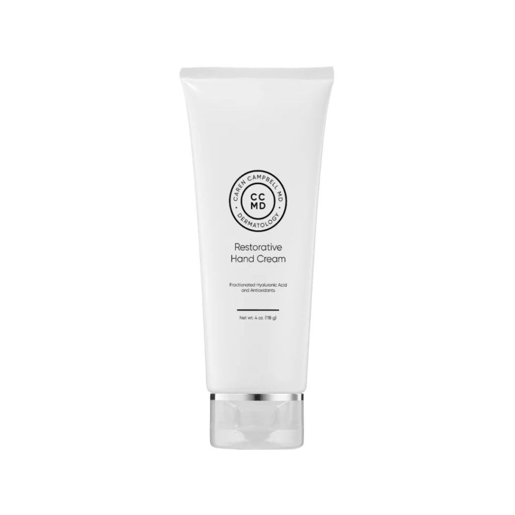 CCMD Restorative Hand Cream, dermatologist-formulated hydrating hand cream for dry, sensitive skin by Dr. Caren Campbell