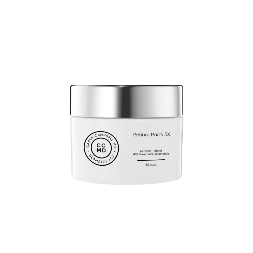 CCMD Retinol Pads, dermatologist-formulated retinol treatment pads for acne and anti-aging by Dr. Caren Campbell, San Francisco