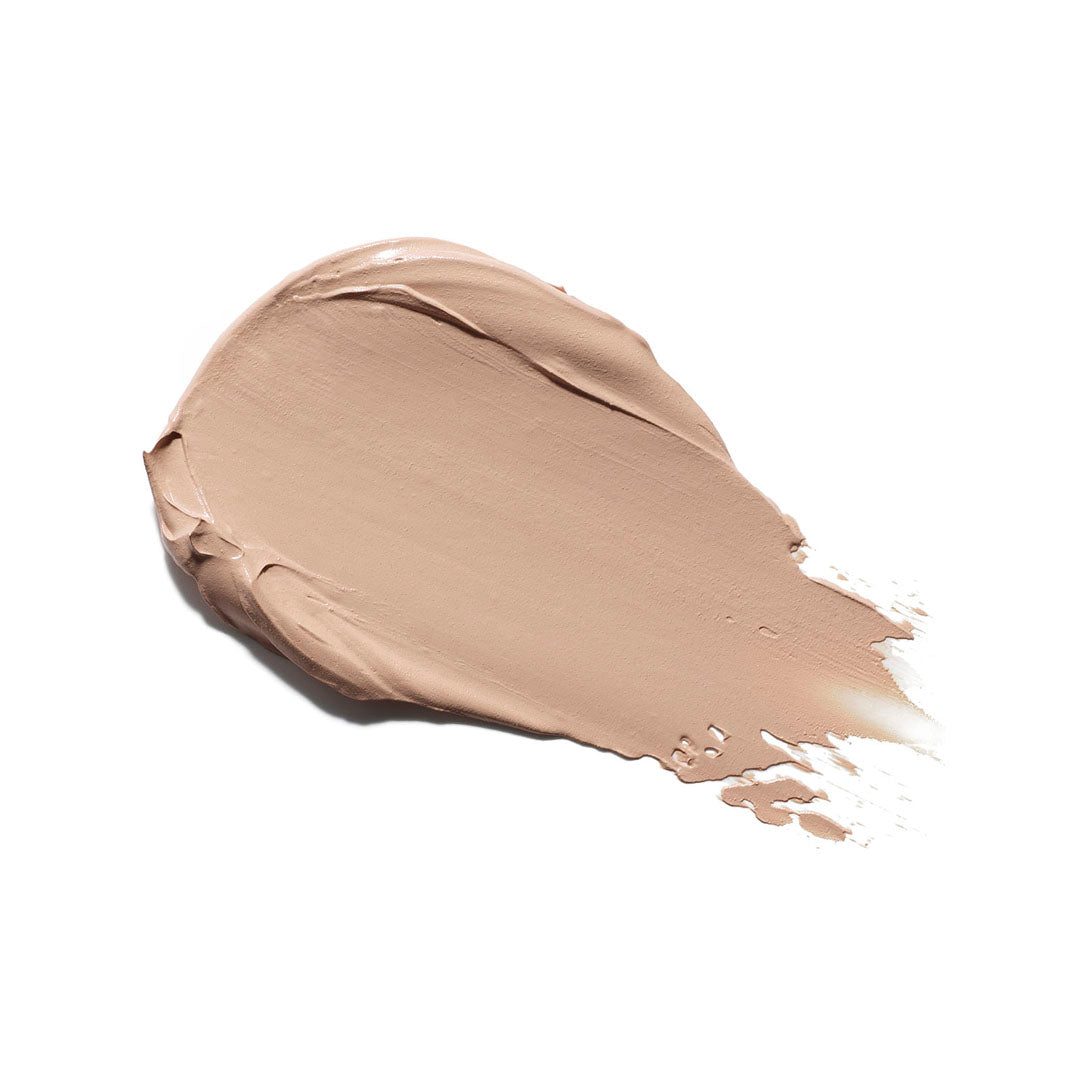 Texture swatch of CCMD Tinted Mineral Sunscreen showing sheer universal tint