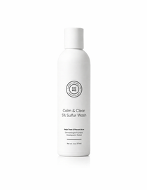 CCMD 5% Sulfur Wash Calm & Clear, dermatologist-formulated cleanser for acne, rosacea, and perioral dermatitis by Dr. Caren Campbell