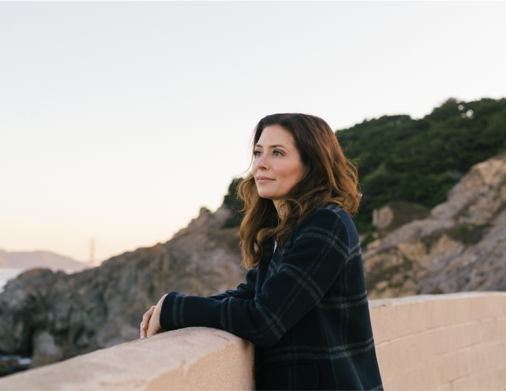 Dr. Caren Campbell, MD, FAAD, board-certified dermatologist and founder of Caren Campbell MD Dermatology in San Francisco, outdoors in the Bay Area